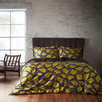 Ew By Edinburgh Weavers Magali Leaf Cotton Sateen Duvet Cover Set