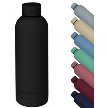 Isotherme Acier Inoxydable 500 ml – Noir Vivezen