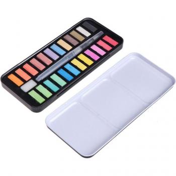 Kompaktes Aquarell Malen Set mit Pinseln 12/18/24