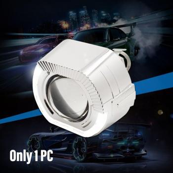 H4 H7 Bixenon HID Projector Headlight Lens with LED Angel Eyes