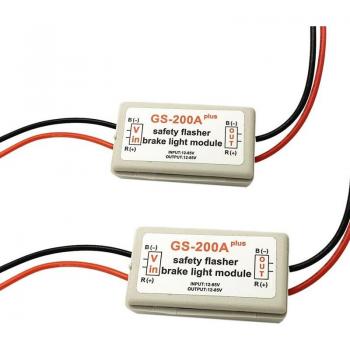 2er Set 10-30V Auto GS-200A Bremse und Rücklicht Strobe Regler Modul