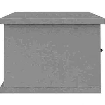 VidaXL Estante de cajones para pared contrachapada 60x26x18,5cm Blanco