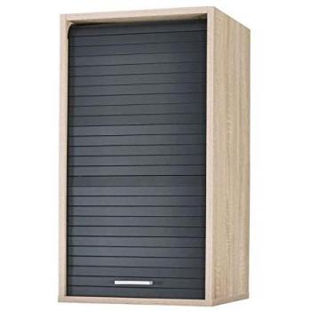 Ebern Designs Atakan Pantry Oak/Black 72cm H X 40cm W X 35cm D