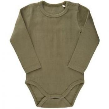 Body Verde Fixoni con Maniche Lunghe