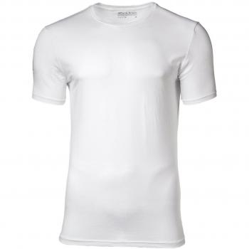 Camiseta Elástica Cuello Caja Algodón Orgánico Hombre