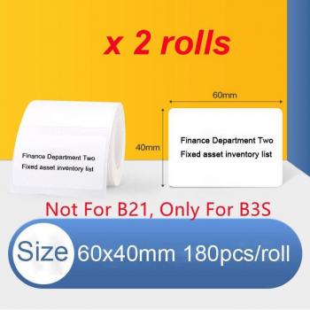 Niimbot B21 B3s Thermal Label Printer Paper 2 Rolls