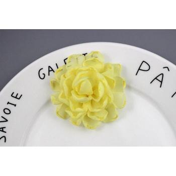 DIY Chiffon Rose Hair Flowers
