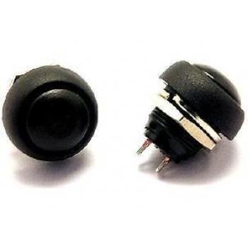 5PCS Black 12mm Momentary Mini Round Push Button Switch