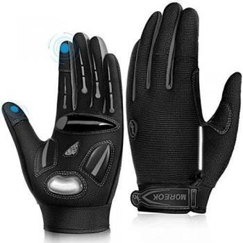 LUROON Guanti MTB in Gel Antiscivolo e Antiurto Dito Completo