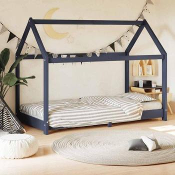 Torana – Cama infantil en madera maciza de pino gris 70x140 cm