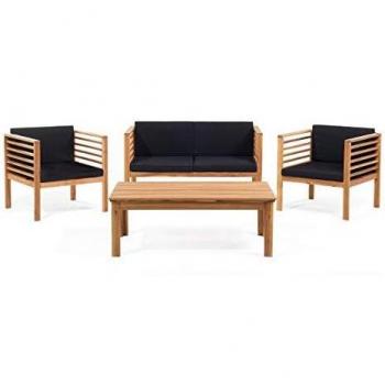 Salon de Jardin Pacific 4 Places en Bois d'Acacia