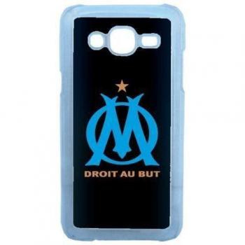 Cover trasparente con design Olympique de Marseille per Samsung Galaxy J5