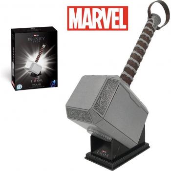 Worldbrands Puzzle 3D Martillo de Thor Marvel 84 Pzs