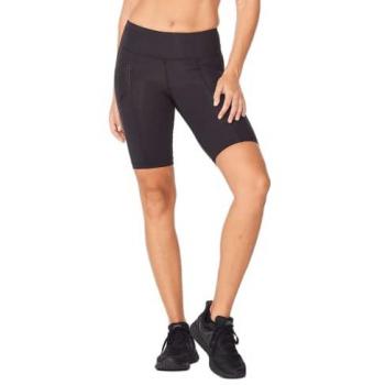 2xu Damen Schwarz Kompressionsshorts 2XL