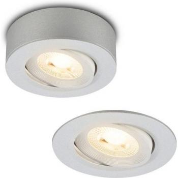 Briloner Faretto Incasso Desi Led Integrato 5W 3000K Cromo Opaco