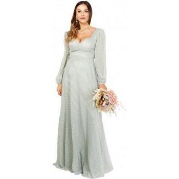 Abito Maxi Donna Dobby Punti e Sweetheart