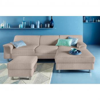 Jamie Ecksofa INOSIGN – elegantes Beige, Bettfunktion optional