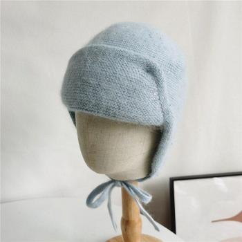 Women's Cute Angora Earflap Hat for Winter
