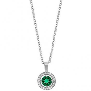 Colgante de plata Signature con circonita esmeralda Vidal & Vidal