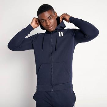 Cremallera Azul Marino: Sudadera con Capucha CORE