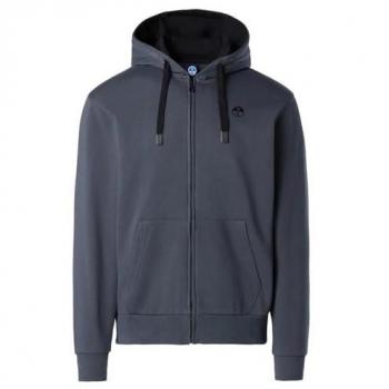 North Sails 691260 Sudadera gris con capucha para hombre