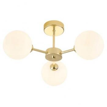 Glinting Opal Globe Ceiling Light