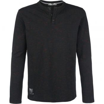 Black Premium by EMP Herren Langarmshirt Through The Glass schwarz/rot S-5XL