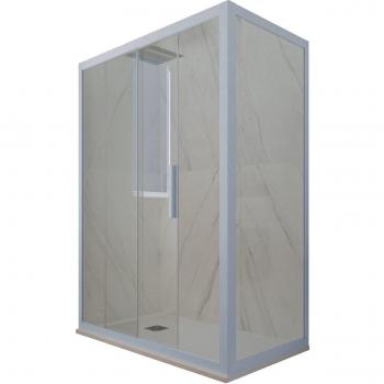 Cabine de Douche Vintage 75x170 Coulissante Bleu
