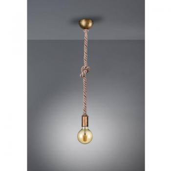 Illuminazione a Sospensione Cordino Ottone Antico