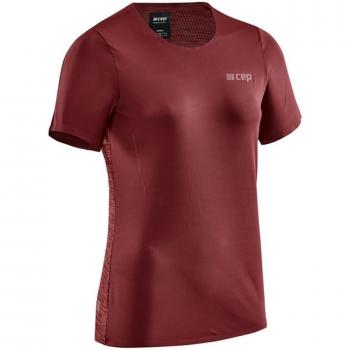 Top Manica Corta Granata CEP Run Donna S