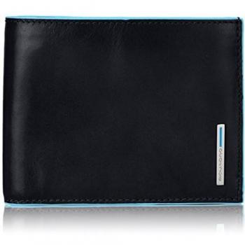 Piquadro Goldene Münzbörse – Leder, 1 ct, schwarz