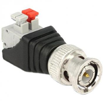 Delock Antennenadapter, Elektronikkabel + Stecker, Schwarz, Silber