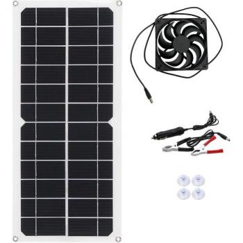Ventilateur solaire d'extraction 12V 10W pour maison d'animaux