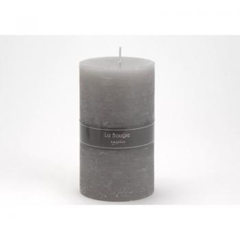 Bougie gris maxi cylindre (lot de 6)