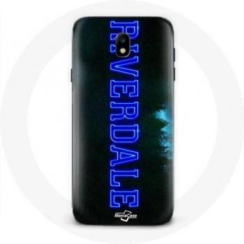 Samsung Galaxy J7 2017 Case with Riverdale Logo Blue
