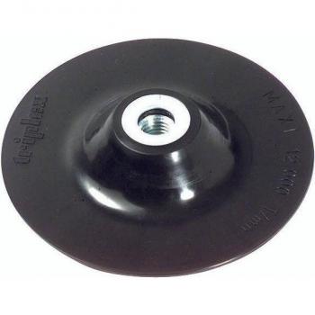 Plateau de Ponceur Auto‑Agrippant Tivoly : Caoutchouc, Ø125 mm, Alésage M14