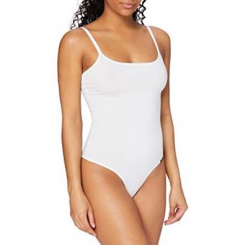 Skiny Body Damen-Bodystring aus Baumwolle – 38 – weiß