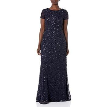 Adrianna Papell Robe longue bleu – taille EU 36 (UK 8)