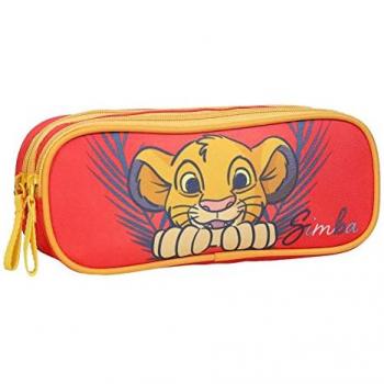 Pochette Scolaire Rouge Roi Lion – Deux Compartiments Baggotter