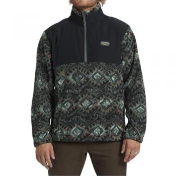 Pile Billabong Boundary Re-issue Giacca Mezza Zip Nero Verde Arancione