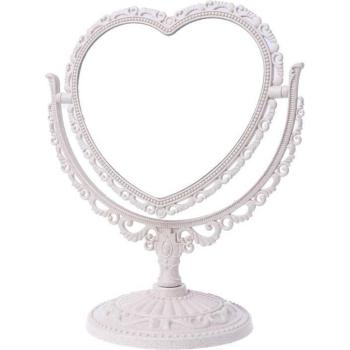 Heart-Shaped Rotating Makeup Mirror