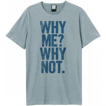 Amplified Men’s Pale Blue “Why Me” Liam Gallagher T‑Shirt XL