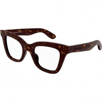 Montatura Geometrica Alexander McQueen AM0394O 002 Donna