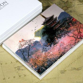 12 Sheets of World Landscape Ink Painting Postcards