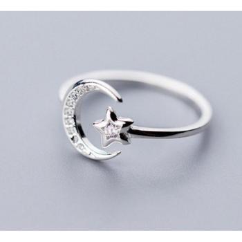 Koreanischer Schmuck mit Fischschwanz Opal Ring für Mädchen