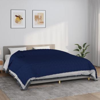 Couverture apaisante lestée 220x260 cm 11 kg bleu