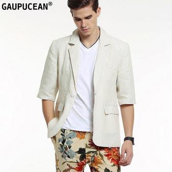 Chaqueta Trapo Lino Beige para Clubes y Fiesta