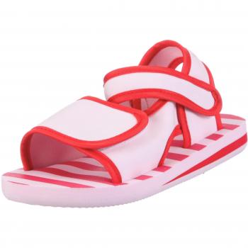 Unisex PlayShoes EVA Sandalen 171784 – Streifen, Rosa (rot/rosa 788), EU 26/27