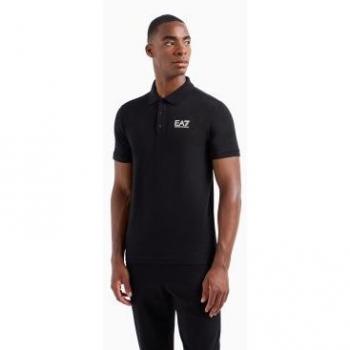Visibilidad Negra Polo EA7 para Hombre
