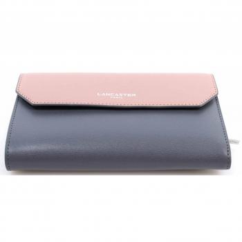 Lancaster 130-06 Womens Wallet – Neutral Gray with Zip Closure